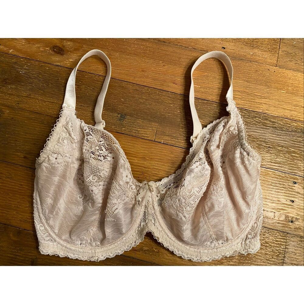 Charnos 34G beige/cream lace lingerie bra